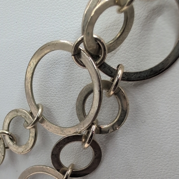 Chico's Gold Circle Link Necklace - Picture 4 of 5